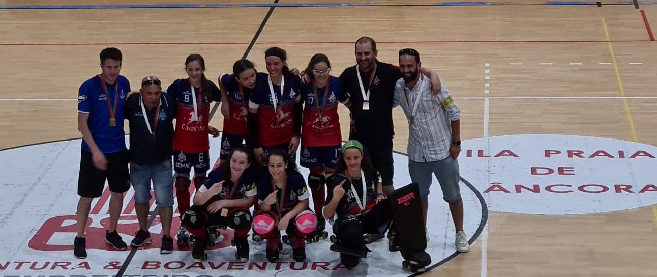 Hoquista de Bragança é campeã nacional de hóquei em patins em sub-15