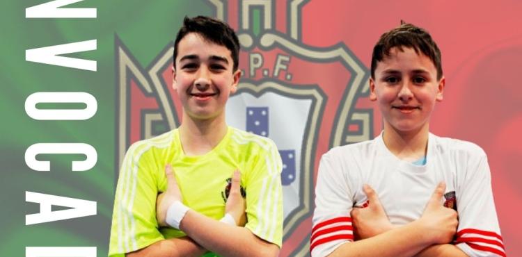 Afonso Morais e Diogo Castro convocados para a Selecção Nacional Sub-13 de futsal