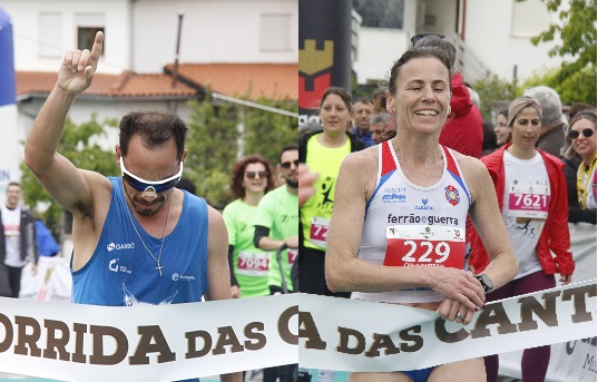 Luís Saraiva e Carla Martinho triunfam na Meia Maratona das Cantarinhas